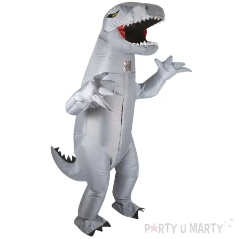 stroj dla doroslych dinozaur t rex szary ptitclown nadmuchiwany rozm uniw