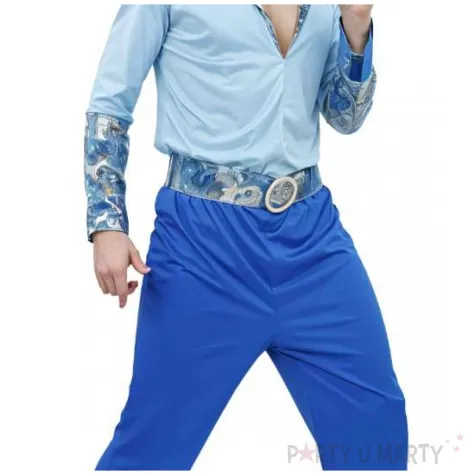 stroj dla doroslych disco lata 70 niebieski rozm xl xxl