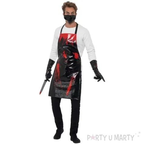 stroj dla doroslych fartuch rzeznika mordercy czarny smiffys