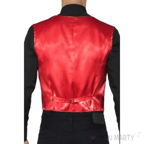 stroj dla doroslych kamizelka cekinowa czerwony smiffys rozm l