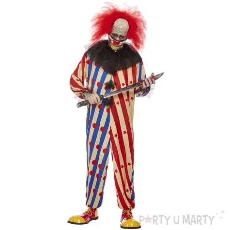 stroj dla doroslych klaun psychopata wielokolorowy smiffys rozm l