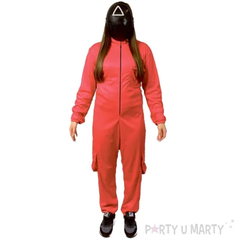 stroj dla doroslych kombinezon straznika damski czerwony godan rozm m