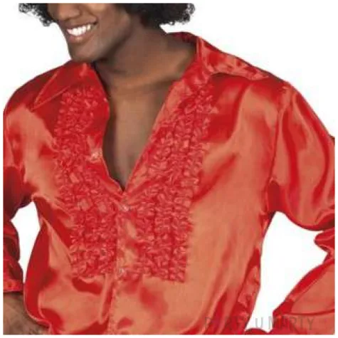 stroj dla doroslych koszula retro z zabotem czerwony boland rozm m