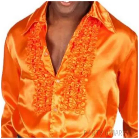 stroj dla doroslych koszula retro z zabotem pomaranczowy boland rozm m