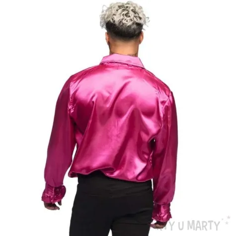 stroj dla doroslych koszula retro z zabotem rozowy boland rozm xl