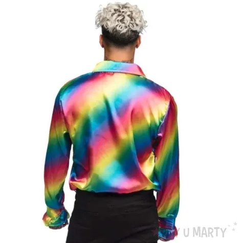 stroj dla doroslych koszula retro z zabotem teczowy boland rozm m