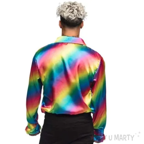 stroj dla doroslych koszula retro z zabotem teczowy boland rozm xl