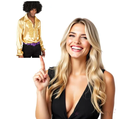 stroj dla doroslych koszula retro z zabotem zloty boland rozm m