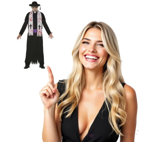 stroj dla doroslych ksiadz zombie czarny guirca rozm l