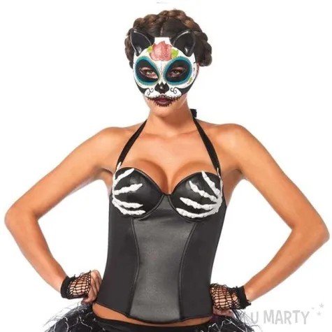 stroj dla doroslych lateksowy gorset kosciste dlonie leg avenue rozm l