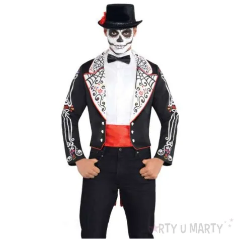 stroj dla doroslych marynarka z koszula day of the dead amscan rozm m l