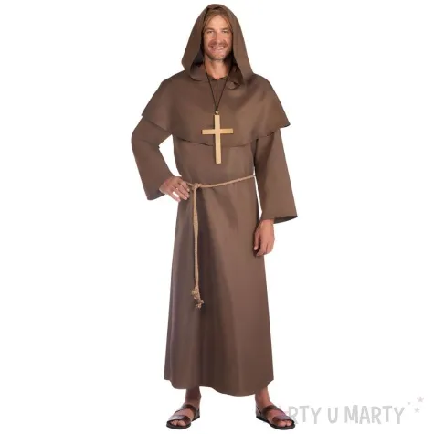 stroj dla doroslych mnich z krzyzem brazowy amscan rozm xl