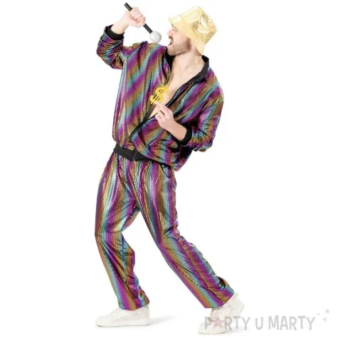 stroj dla doroslych ortalionowy dres metaliczny blysk retro lata 80 funnyfashion rozm xxl