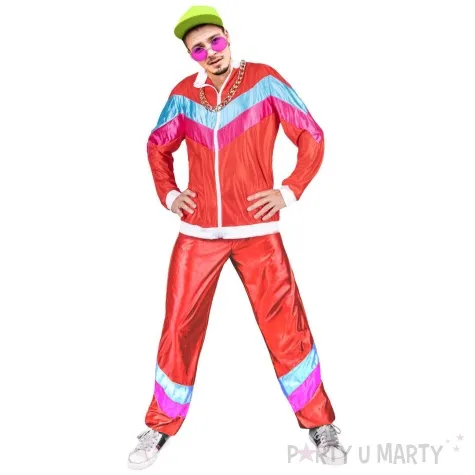 stroj dla doroslych ortalionowy dres retro lata 80 funnyfashion rozm xxl