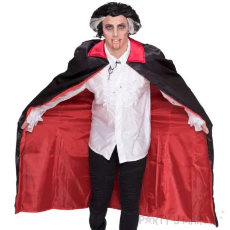 stroj dla doroslych peleryna wampira dwustronna czarno czerwona folat