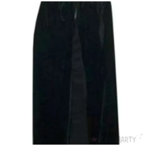 stroj dla doroslych peleryna z kapturem czarna carnival toys 140 cm