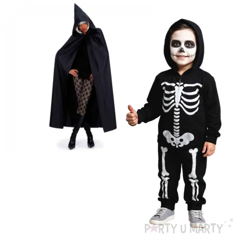 stroj dla doroslych peleryna z kapturem czarna carnival toys