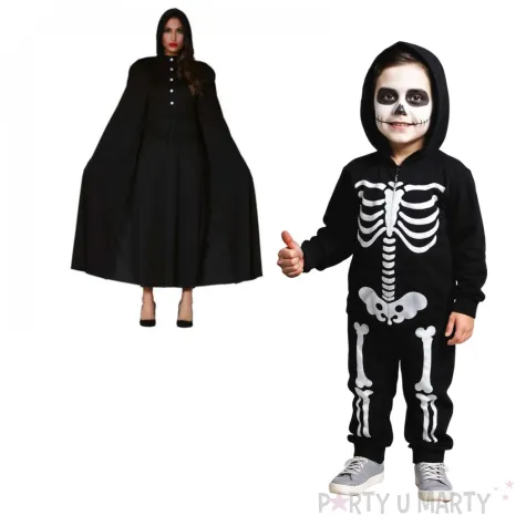 stroj dla doroslych peleryna z kapturem czarna guirca