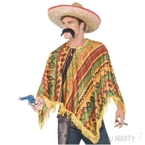 stroj dla doroslych ponczo meksykanskie i wasy smiffys rozm uniw
