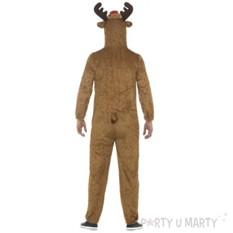 stroj dla doroslych renifer rudolf puchaty kombinezon brazowy smiffys rozm m