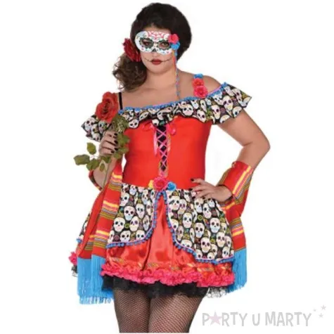 stroj dla doroslych seniorita sugar skull amscan rozm xl
