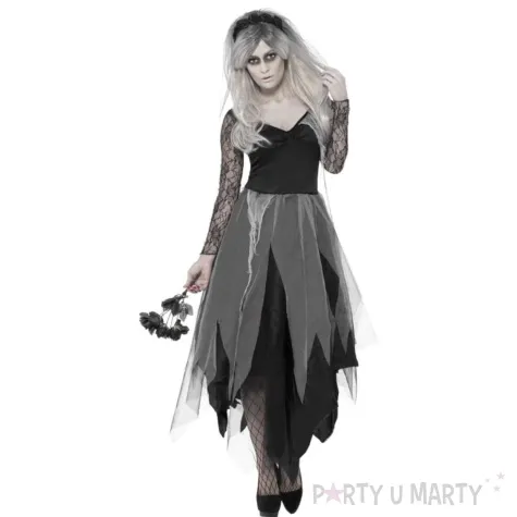 stroj dla doroslych upiorna panna mloda czarny smiffys rozm xl