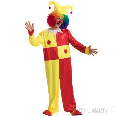 stroj dla doroslych wesoly klaun czerwono zolty carnival toys rozm m l