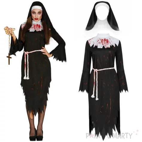 stroj dla doroslych zakonnica zombie czarny guirca rozm l