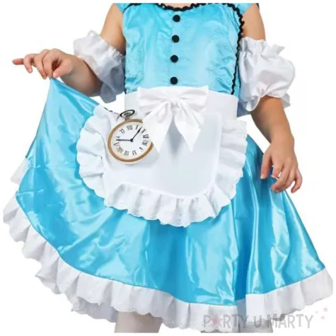 stroj dla dzieci alicja sukienka i opaska niebieski bialy godan rozm 92 104