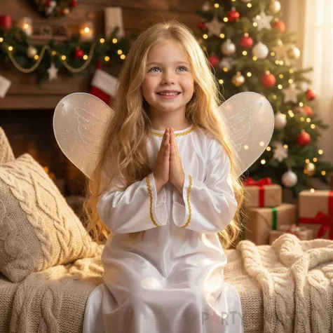 stroj dla dzieci aniolek ze skrzydelkami guirca 110 115 cm