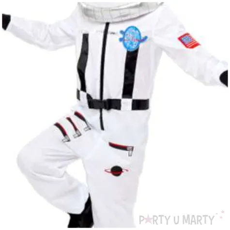 stroj dla dzieci astronauta z helmem bialy amscan rozm 140 152 cm