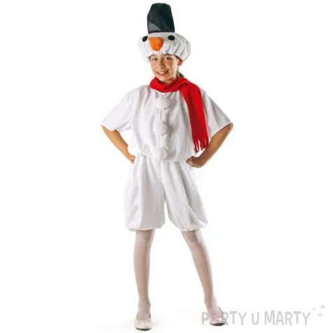 stroj dla dzieci balwanek kraszek rozm 134 140 cm
