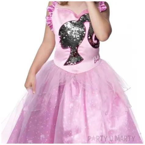 stroj dla dzieci barbie ksiezniczka rozowy rubies rozm 122 128