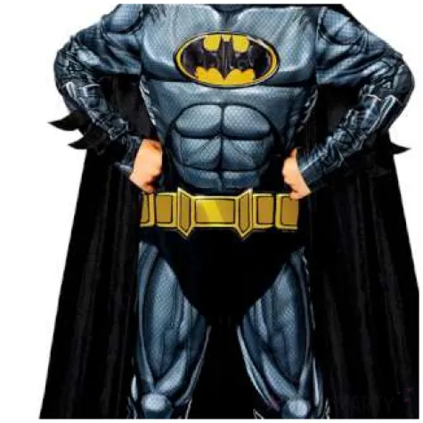 stroj dla dzieci batman deluxe amscan rozm 116 128 cm