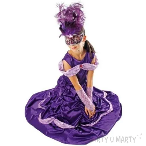 stroj dla dzieci bella lux fioletowa kraszek rozm 134 140 cm