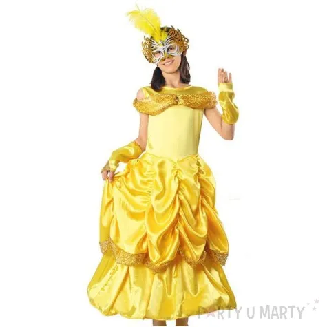 stroj dla dzieci bella lux zolta kraszek rozm 134 140 cm