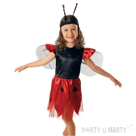 stroj dla dzieci biedronka sukienka kraszek rozm 134 140 cm