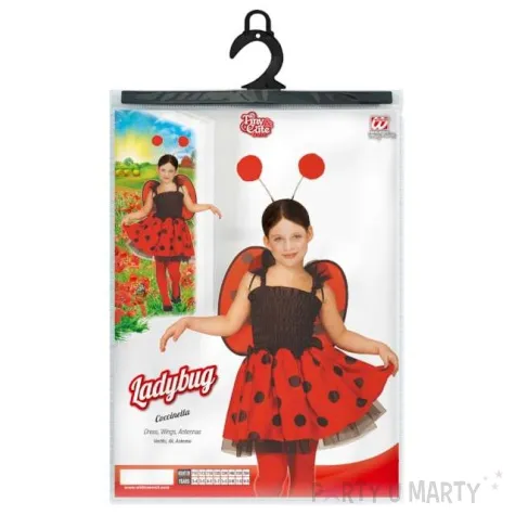 stroj dla dzieci biedronka z czulkami widmann 110 122 cm