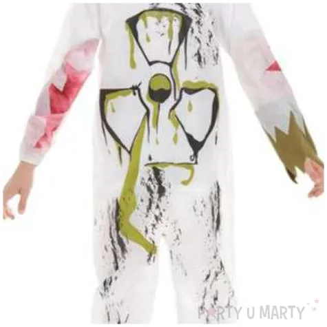 stroj dla dzieci biohazard bialy smiffys rozm 146 158 cm