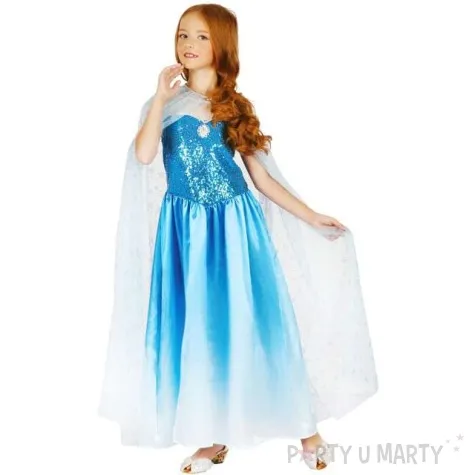 stroj dla dzieci blekitna ksiezniczka godan rozm 130 140 cm