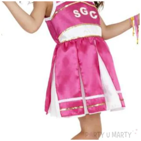 stroj dla dzieci cheerleaderka rozowy smiffys 146 158 cm