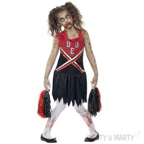 stroj dla dzieci cheerleaderka zombie smiffys rozm 130 140 cm