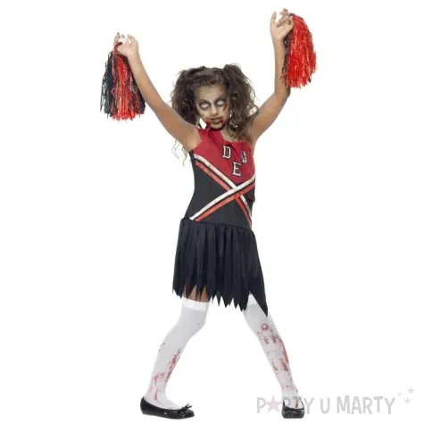stroj dla dzieci cheerleaderka zombie smiffys rozm 130 140 cm