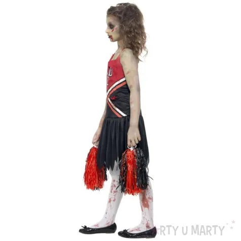 stroj dla dzieci cheerleaderka zombie smiffys rozm 130 140 cm