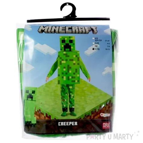 stroj dla dzieci creeper minecraft arpex rozm 137 149 cm