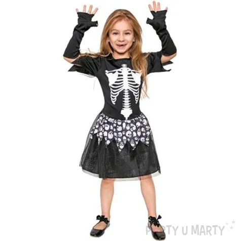 stroj dla dzieci czarna szkieletorka godan 120 130 cm