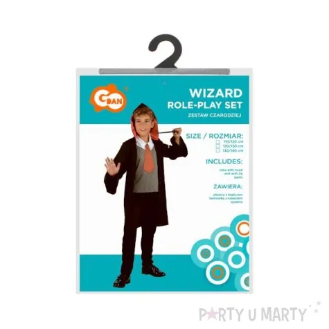 stroj dla dzieci czarodziej z krawatem godan 110 120 cm