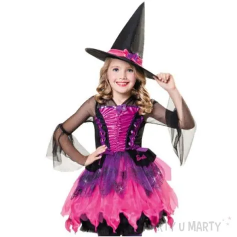 stroj dla dzieci czarownica barbie amscan 5 7 lat