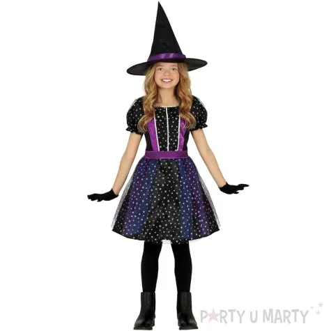 stroj dla dzieci czarownica gwiazdki guirca 98 104 cm