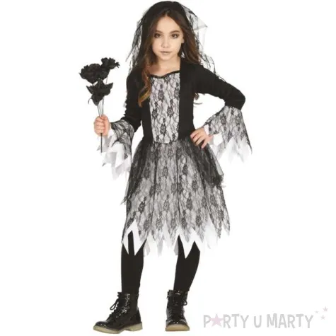 stroj dla dzieci czarownica strzepiona guirca 104 116 cm